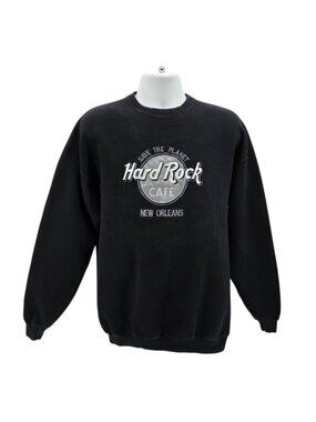 Vintage Hard Rock Cafe Mens XL Sweatshirt New Orleans Embroidered Save Nineties